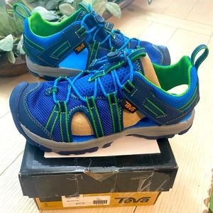 Teva Kids Manatee Blue and Green Sandals- Size 3